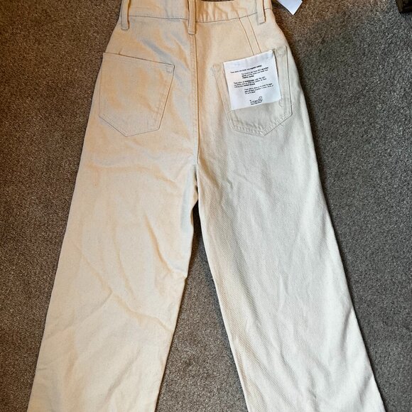 BNWT Triarchy Wide Leg Off-White Denim, Size 26 - Picture 6 of 10